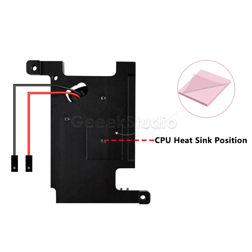 Rock-ventilador de Refrigeração para Dissipador Rock pi 4c Plus Modelo c Plus 3510 - Imagem 3