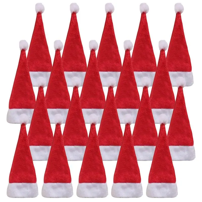 

Christmas Lollipop Hat Mini Santa Hat Candy Storage Bag Lollipop Candy Holder Christmas Wine Bottle Cover For Christmas Holiday