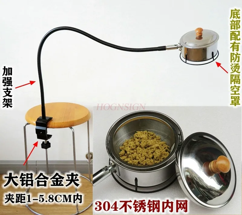 Clip-on household open fire moxibustion rack instrument moxa moxa cake column combustion chamber hanging