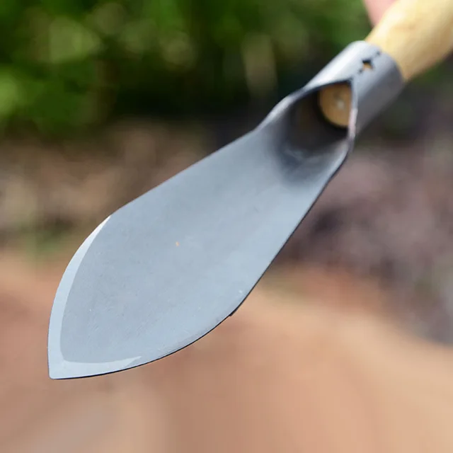 Mini Kerti Szerszámok Készlet Kis Lapáttal Fa Fogantyú Fémfej Rozsdamentes Acél Vaskerti Irodai És Családi Kertészethez - Image 4