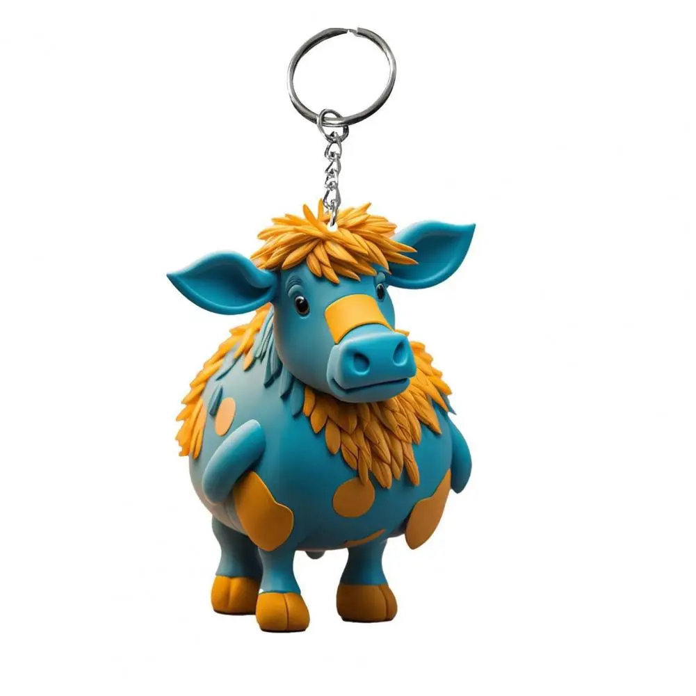 Simpatico portachiavi con ciondolo a forma di granchio di mucca da
