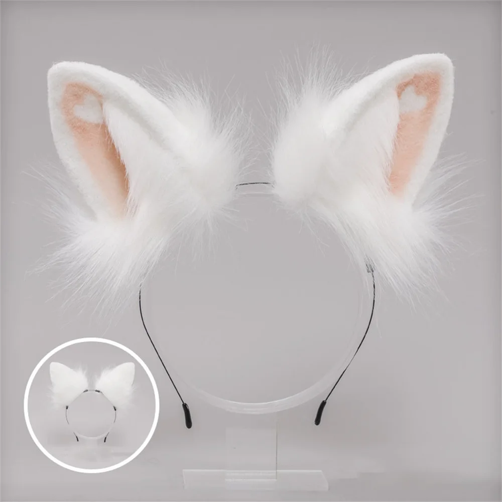 sexy nun costume Love Rabbit Ears Tail Suit Simulation Animal Ears Animal Tail Dress Up Cute Rabbit Headband Bunny Cosplay for Easter Party pirate costume women