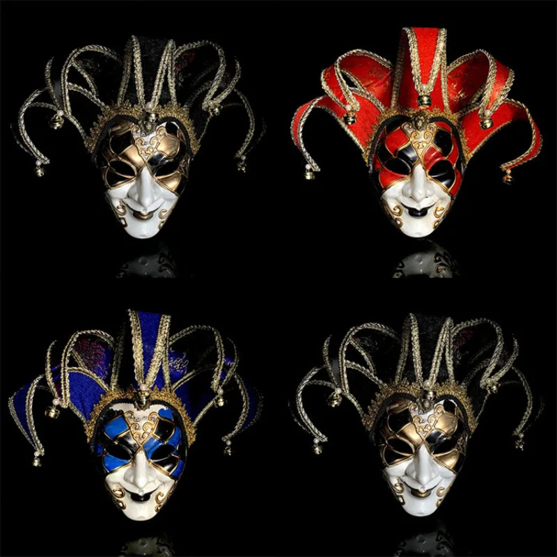 Halloween Bohóc Félfogadás Kellékek Velencei maska számára Nők
