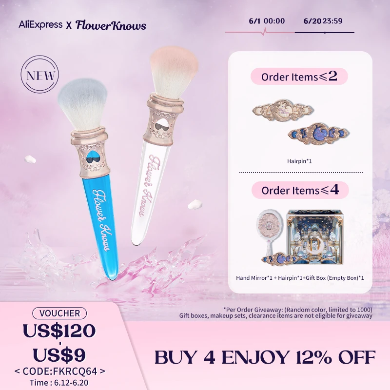 【launching 12/9 Pst】flower Knows Chocolate Cosmetic Brush