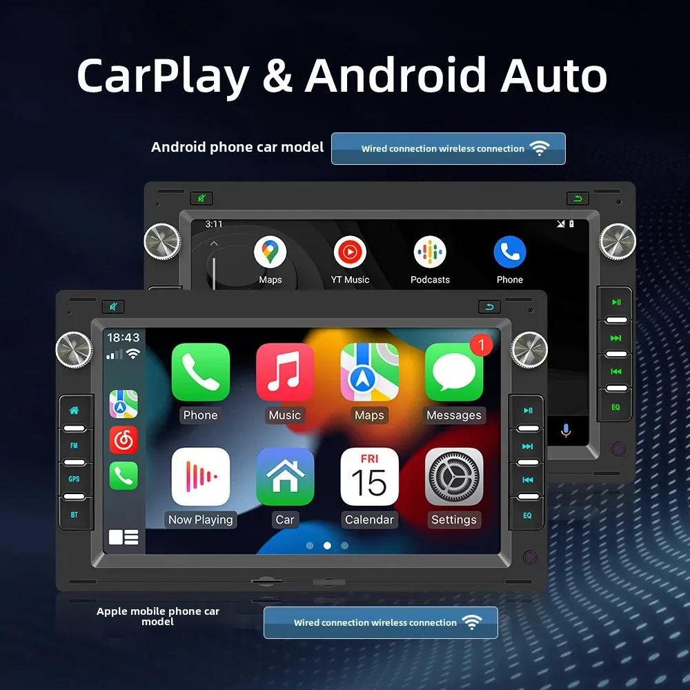Android Navigation GPS Bluetooth Integrated Carplay Wireless Rearview Mirror Navigation Suitable For Volkswagen Old Lead Car
