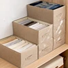 Large three-dimensional wardrobe fabric storage box clothes jeans storage box drawer-type household folding storage box 1