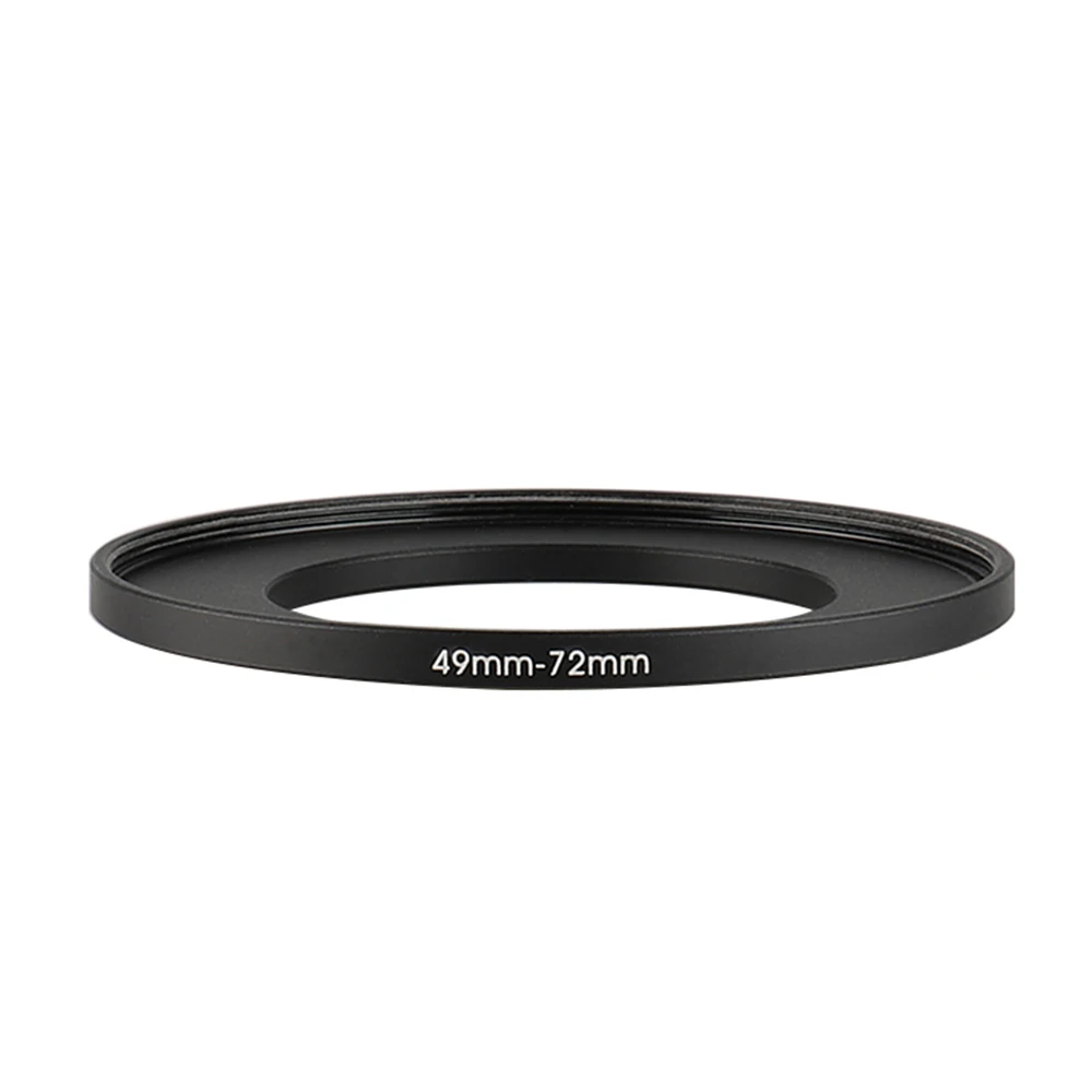 

Aluminum Black Step Up Filter Ring 49mm-72mm 49-72mm 49 to 72 Filter Adapter Lens Adapter for Canon Nikon Sony DSLR Camera Lens