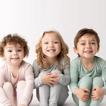 Premium Bamboo Fiber Kids’ Pajama Set 1