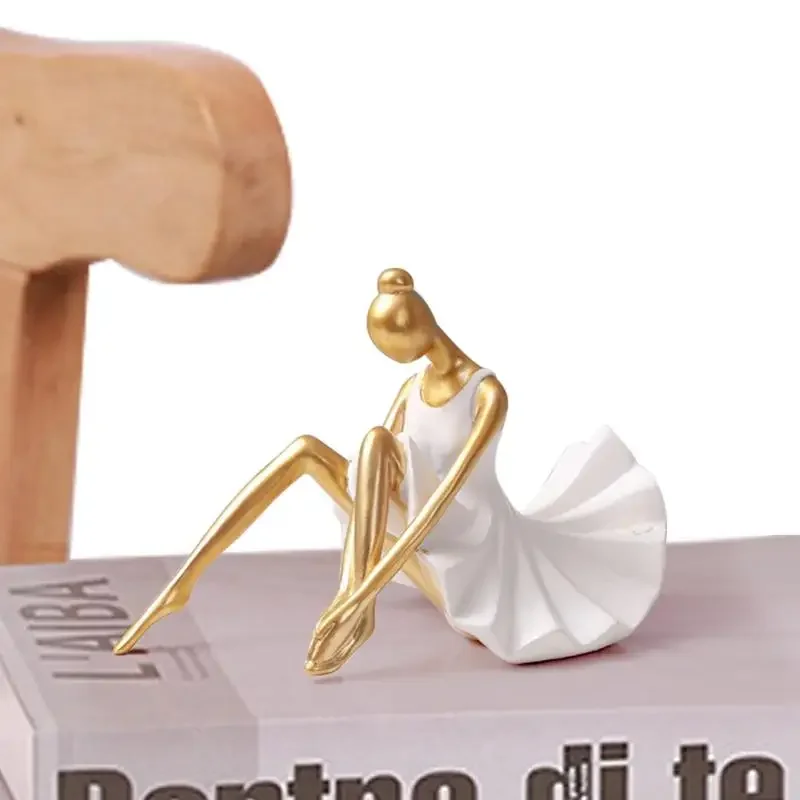 

Figurines Statue Resin Sculpture Ballet Ballerina Art Girl Dancer Figure Ornament