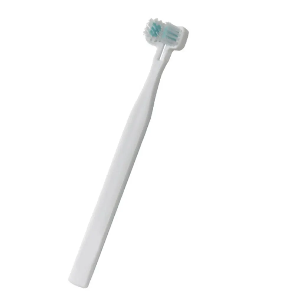 

Pet Toothbrush Mouth Oral Care Dental Teeth Brushing Double Heads Freshener Cleaning Cats Dogs Home Portable Manual Long Handle