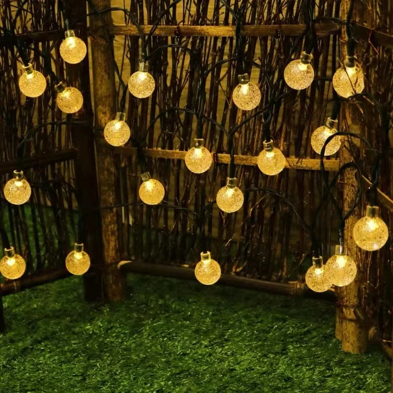 

Solar LED Star Lights String Outdoor Courtyard Garden Decoration String Lights Balcony Layout Villa Landscape Flashing Lights.