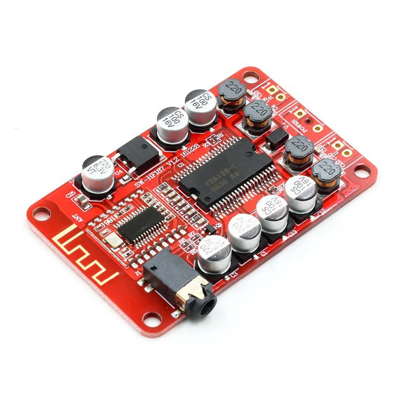 

1/2/5/10/20Pcs SW-HF187 YDA138 Class D Bluetooth Digital Power Amplifier Board Stereo Dual-Channel Bluetooth Receiver 3.5 Output