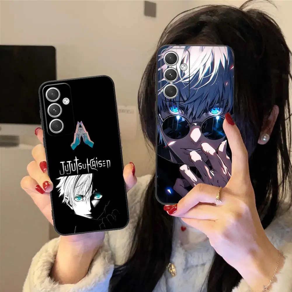 Luxury Black Jujutsu Kaisen Satoru Gojo Phone Case