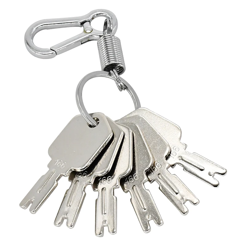 6Pcs Keys 186304 166 Forklift Keys 1430 Compatible with Hyster Forklift S30XL Compatible with Daewoo Skid Steers 430 440 450