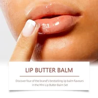 2 PCS Summer Sunday Mini Lip Butter Balm Set Moisturizing Vanilla Beige Brown Sugar Makeup Fast Ship Christmas Gift Kit 3