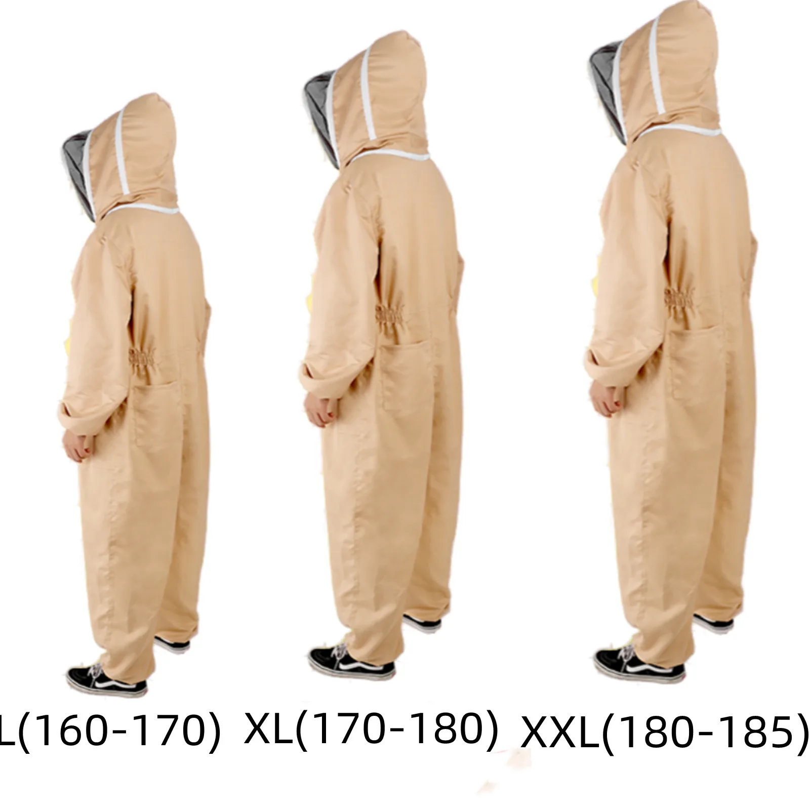 Full Body Beekeeping Clothing Beekeepers Bee Protection Ventilated Suit Safty Veil Hat Professional All Body Equipment Coat