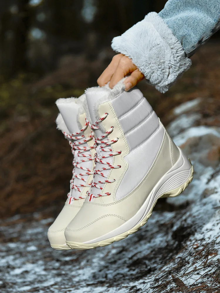 Women's Winter Shoes 2024 New Snow Boots Plush Warm Ankle Boots Women's Winter Shoes Boots Botas Mujer