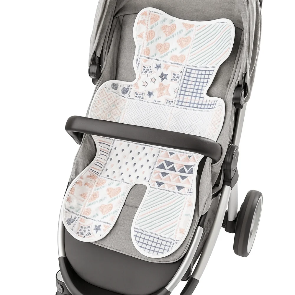 Sweet Soft Baby Stroller Cooling Pad Cute Breathable Baby Stroller Cushion Car Seat Pram Cushion Pushchair Car Mat Summer