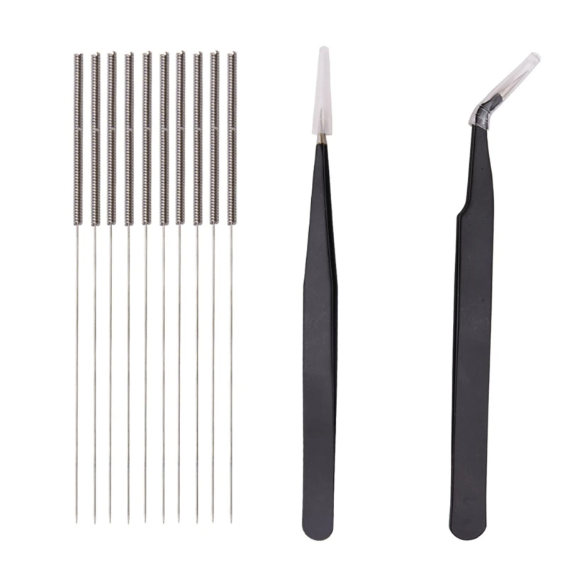 3D 프린터 노즐 클리너 0.2/0.25/0.3/0.35/0.4mm 청소 바늘 핀셋 드롭 배송