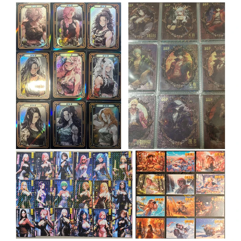 Anime One Piece Nami Robin Yamato Hancock Vivi Reiju Shanks Perona Collectible Cards Christmas Birthday Gifts Children's Toys