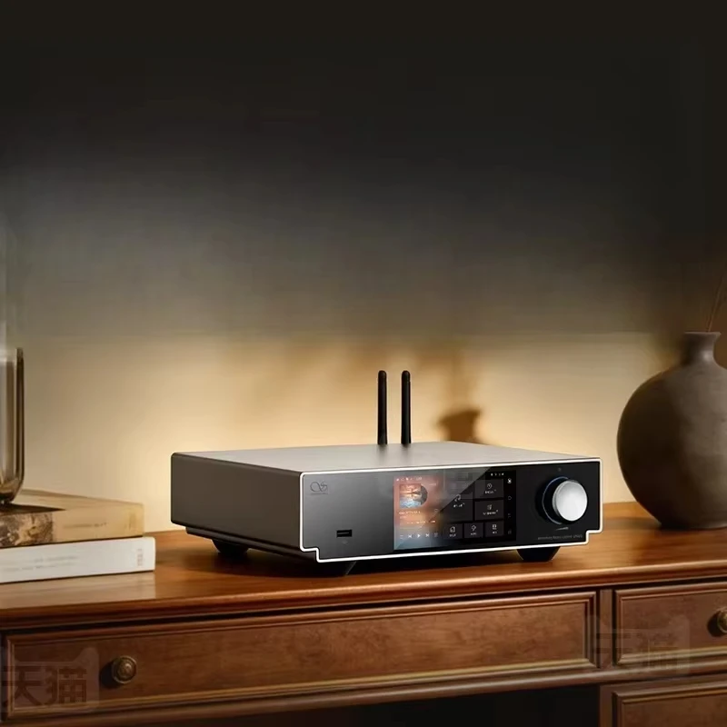 SM90(샨링) 고급 안드로이드 스트리밍 플랫폼, Wi-Fi 6 및 LAN 연결 설계, 4.96인치 터치스크린 디스플레이 스트리머 DAC