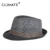 CLIMATE Cool Summer Fedora Retro Cool Men Solid Straw Bowler Hat Cap Vintage Breathable Paper Hat Summer Top Hat Cap for Men 7