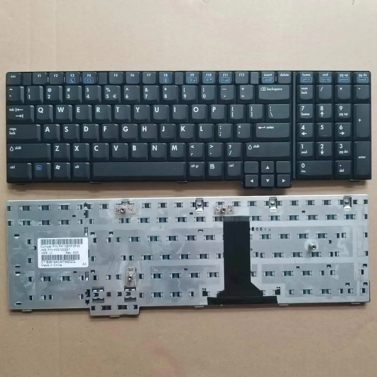 

New English US Keyboard For HP Compaq NW9440 NX9420 Black PK13ZKF3F00 K031202E1