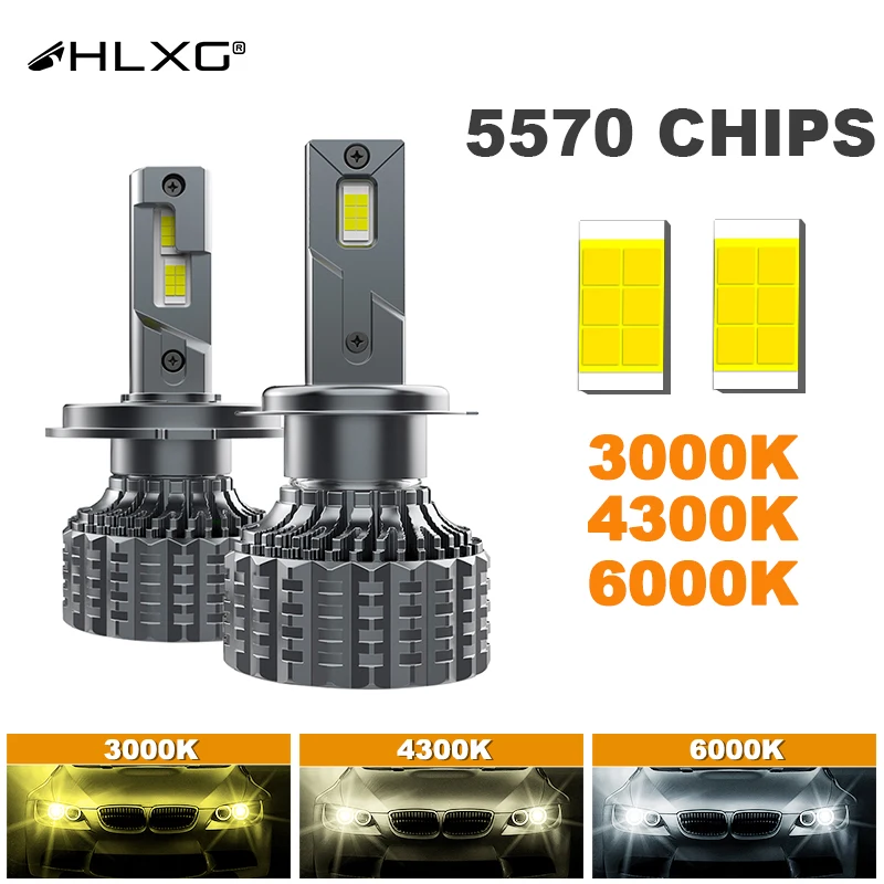 200W 60000LM H11 LED H7 H4 H1 HB3 HB4 HIR2 9012 9005 9006 Canbus Turbo Car  Headlight Bulbs auto fog lamp motorcycle K5C HLXG 12V - AliExpress