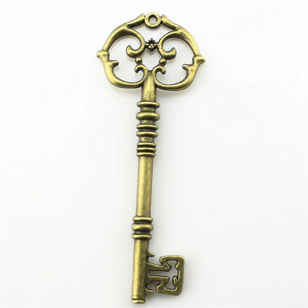 

2pcs/lot Big Key Charms For Jewelry Making Men Accessories