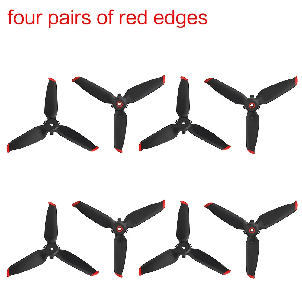 Drone Propeller Drone Propellers Drone Propeller Blades Propeller Replacement Parts 4pcs FPV Combo Drone Three Leaves Propellers for DJI FPV Propeller Quick Release Blade Props Noise Reduction accessoires