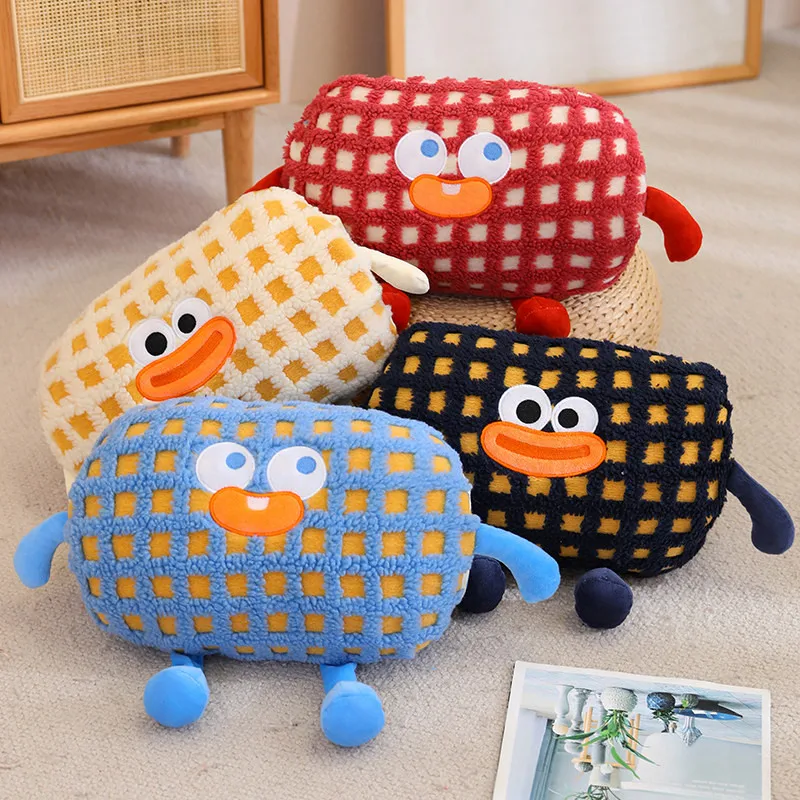 Cute Creative Cookie Little Monster Soft Plushie Toy Stuffed Comfort Cartoon Warm Hand Pillow Sofa Chair Cushion for Girls Gifts baby comfort toys circle hand ringing bell baby comfort toys baby comfort hand grab stick