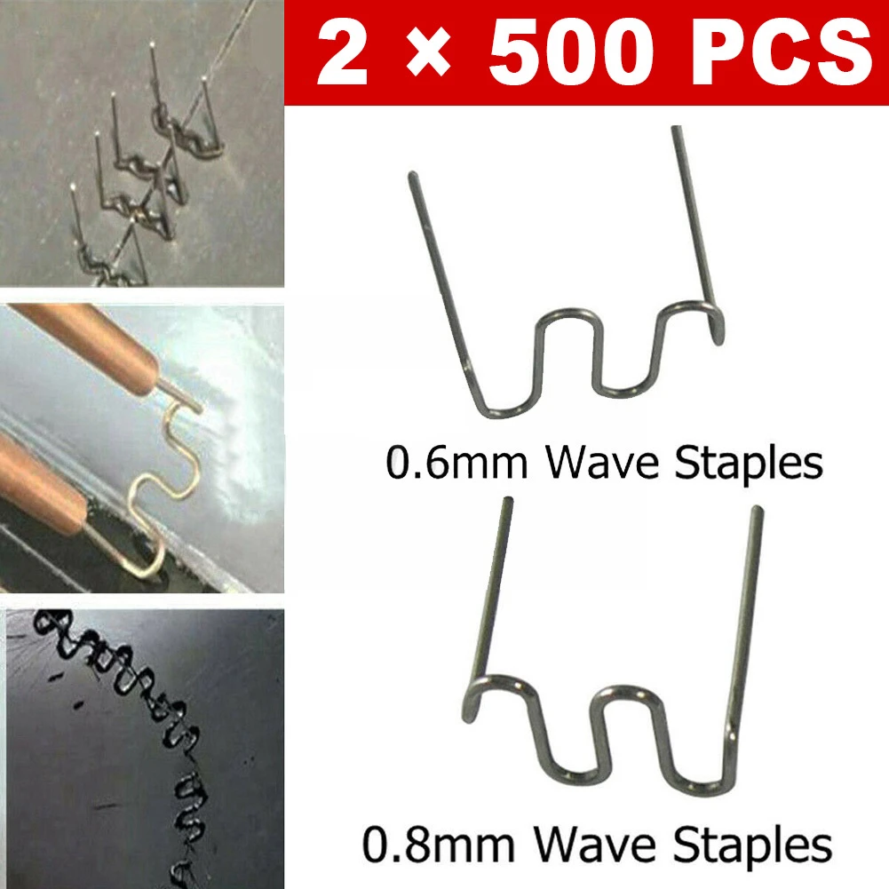 welding torch types 1000 Pcs S Wave Hot Staples For Car Bumper Bodywork Plastic Stapler 0.6/0.8mm Welding Soldering Supplies miller infinity welding helmet