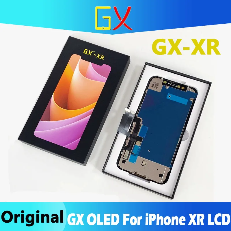 

Original GX iPhone LCD For iPhone XR LCD Display Touch Screen Digitizer Assembly Tested No Dead Pixel Replacement LCD True tone