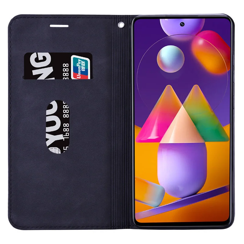Carteira de couro Flip Case para Samsung