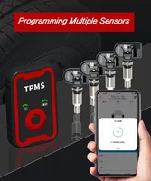 Programable TPMS Sensors 2 in 1 433MHz+315MHz Support Programing with CELL PHONE Tire pressure monitor System