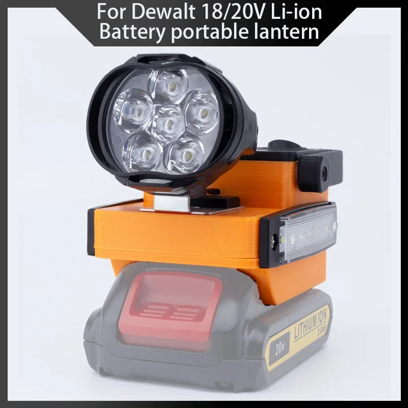 Cordless Portable Tool Lantern for DeWalt 18/20V Li-ion Battery, Camping Lantern - Portable Lantern(Without battery)