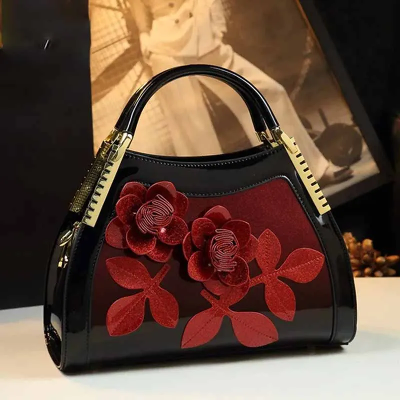 

Роскошные модные дамские сумочки из натуральной кожи, сумка-мессенджер на плечо для женщин, новинка 2024, вместительные сумки-тоут через плечо с цветком