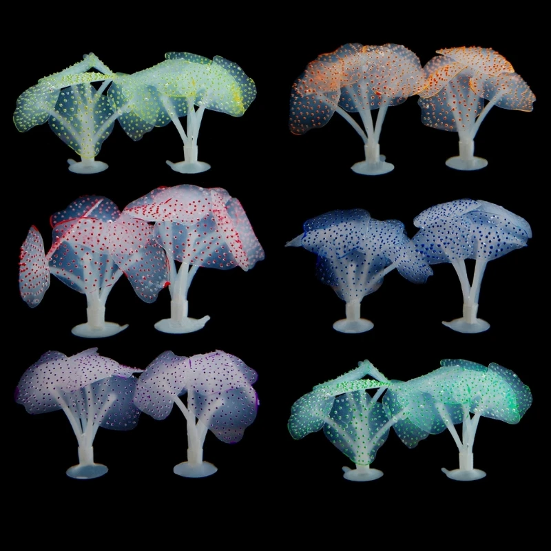 

Glowing Coral Crafts Simulation Coral FishTank Landscaped Decoration Colorful FishTank Sea Creature Coral
