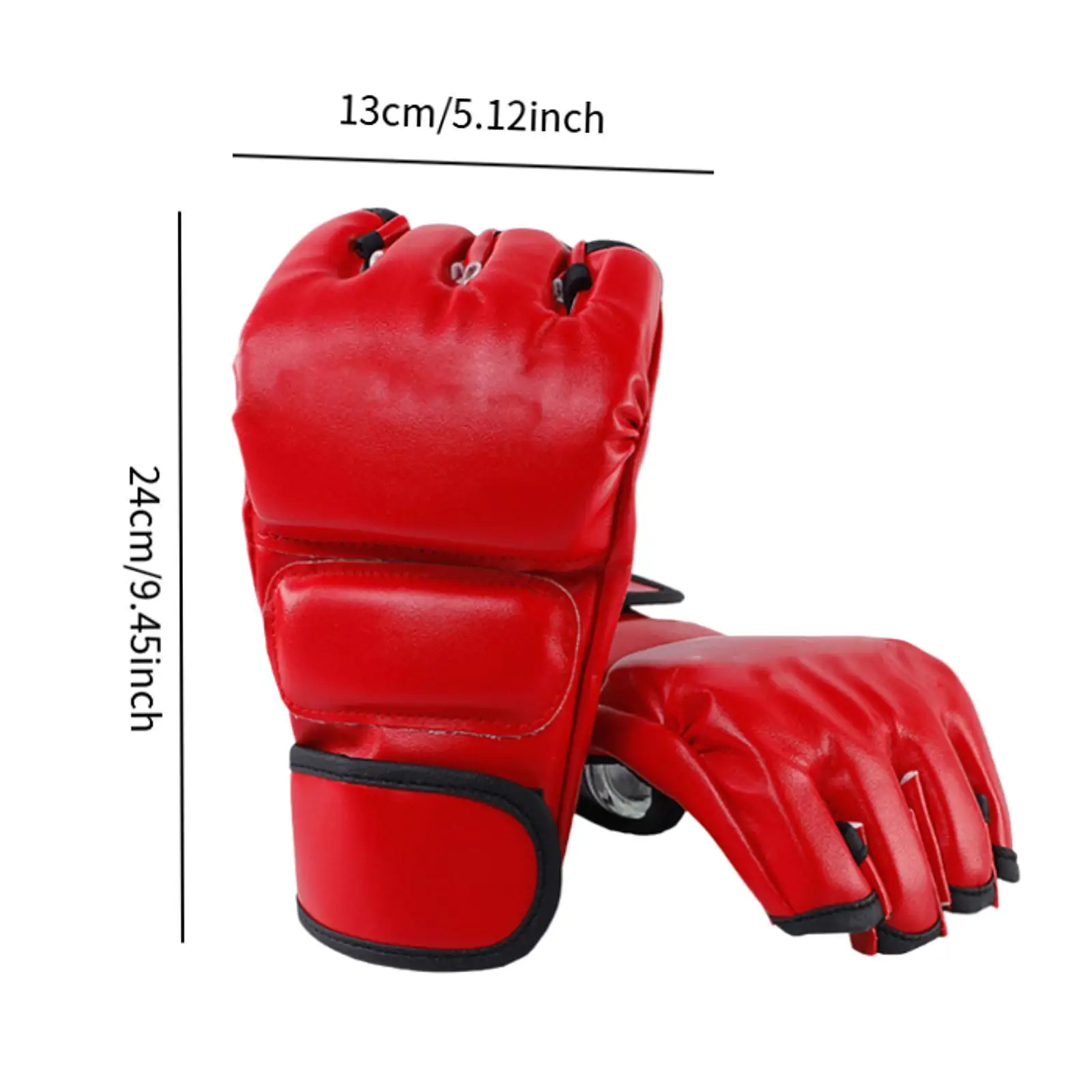 Boxing Gloves Punching Gloves Punch Mitts Open Palms Protective Gear Sport Mittens Mitts for Grappling Workout Sanda Karate