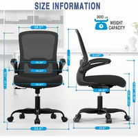 Office Chair, Comfy Desk Chair with Adjustable Lumbar Support, High Back Mesh Ergonomic Computer Chair 2