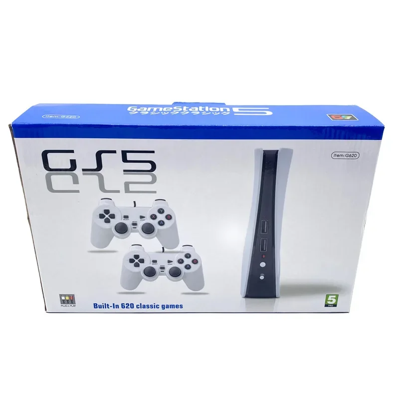 Nuova Console Per Videogiochi Gs5 Pro G620 Con 620 Classic Game Console Tv A 8 Bit Retro Handheld Usb Due Uscite Av Per Lettore Di Gioco Cablato
