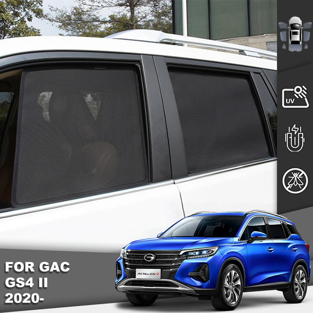 

For Gac Trumpchi GS4 II 2020 2021 2022 Magnetic Car Sunshade Shield Front Windshield Curtain Rear Side Window Sun Shade Visor