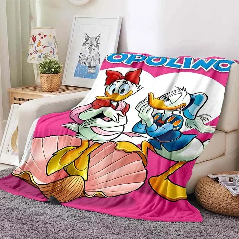 Donald Daisy Duck Printed Blanket for Home Travel Soft and Comfortable Blanket for Adults and Children Cartoon Warm Blanket Gift 3