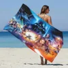 Beach Towel Microfiber Sand Free Quick Dry Soft Sandproof Towels Gift for Cartoon Star Mandalorians w-Wars Women Travel Shower 4