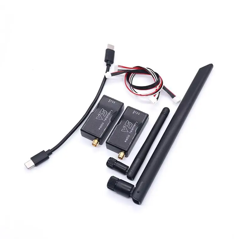 Vue de face du module radio V5 433MHz avec dissipateur thermique et ports