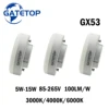1-10PCS GX53 LED Spotlight wide Voltage AC85-265V  5-15W Daring light source wardrobe cabinet light Daring grille open box light 1