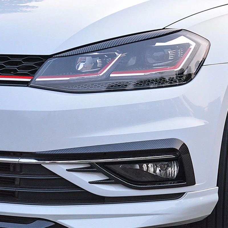 

1 Pair Front Fog Lamp Decorative Frame Decorative Cover ABS Car Accessories Car For Volkswagen Golf MK7.5 2018-2020
