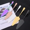 1Pcs Colorful Stainless Steel Serrated Edge Cake Server Blade Cutter Pie Pizza Shovel Cake Spatula Baking Tool Dropshipping 2