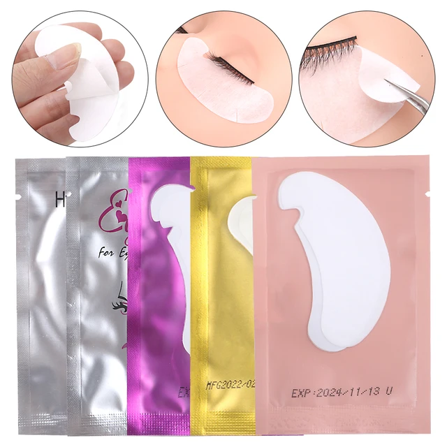 50 Pairs Set Eyelash Extension Eye Gel Patch U Shape Notch Sanitary Pads Eye Lash Patch Supplies Connector Eye Mask Mat Beauty