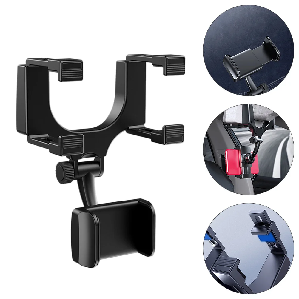 

1pc Universal Car Phone Holder Auto Rearview Mirror Mount GPS Fixation Stand
